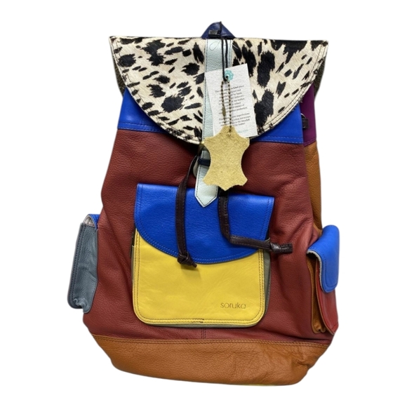 Soruka Blake Lightweight Backpack Handcrafted In Barcelona One Of A Kind NWT - Picture 1 of 6
